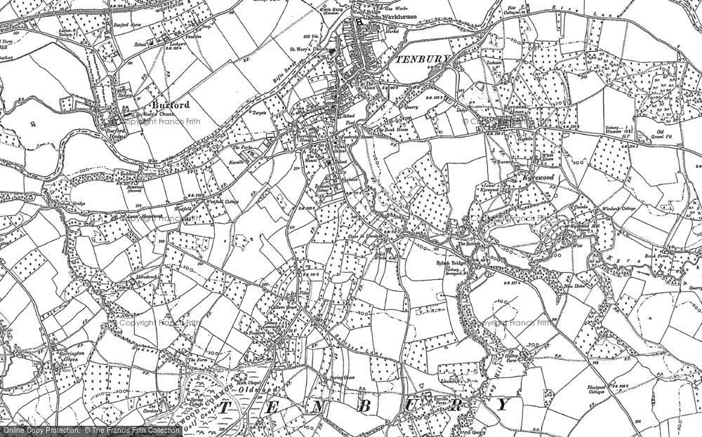 Old Map of Tenbury Wells, 1902 in 1902