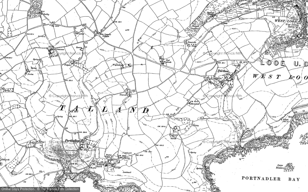 Old Map of Tencreek, 1905 in 1905