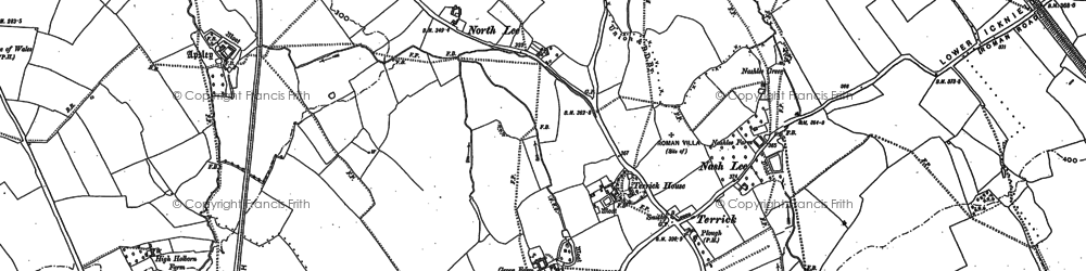 Old map of Terrick in 1898