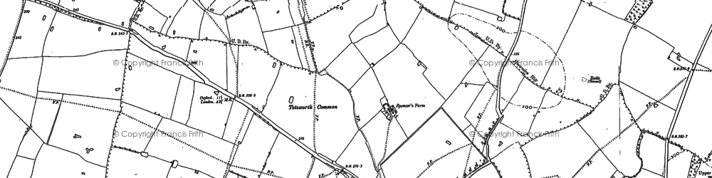 Old map of Tetsworth in 1897