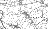 Old Map of Teversham, 1885 - 1886