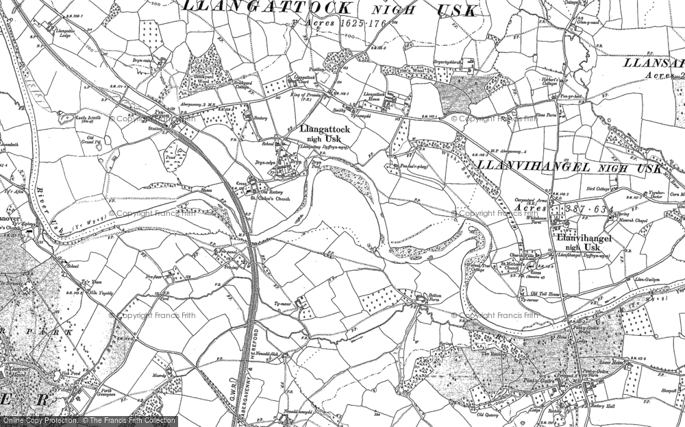 Old Map of The Bryn, 1899 - 1900 in 1899