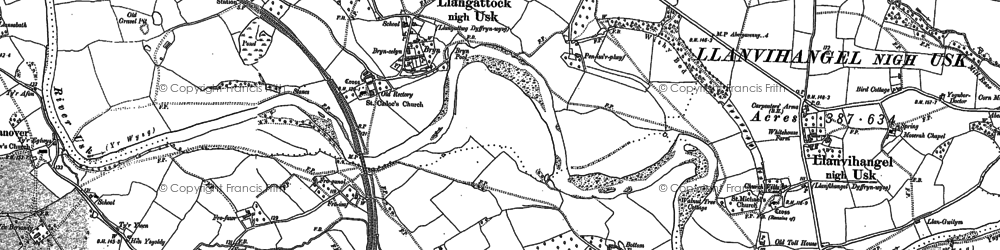 Old map of The Bryn in 1899