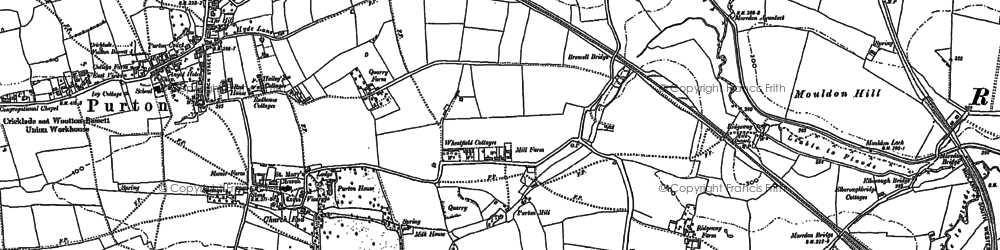 Old map of The Fox in 1899