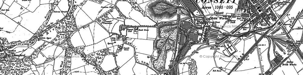 Old map of The Grove in 1895