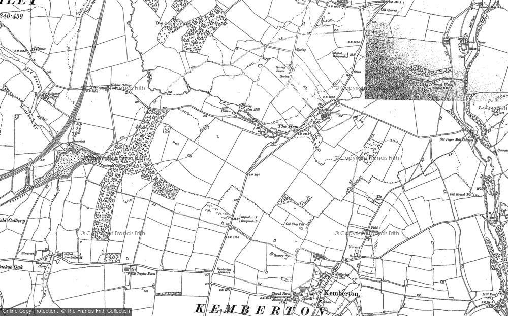 Old Map of The Hem, 1881 - 1882 in 1881