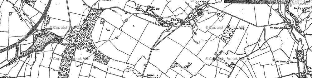 Old map of The Hem in 1881