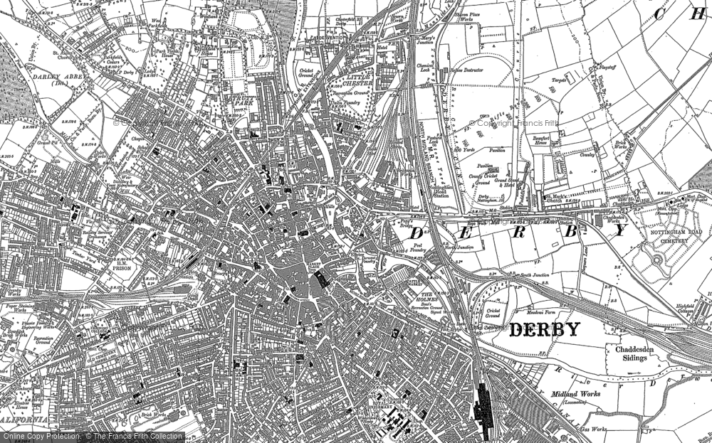 Old Map of The Holmes, 1882 in 1882