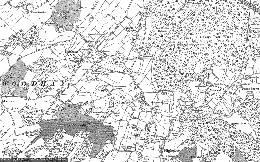 Old Map of The Mount, 1909 - 1938 in 1909