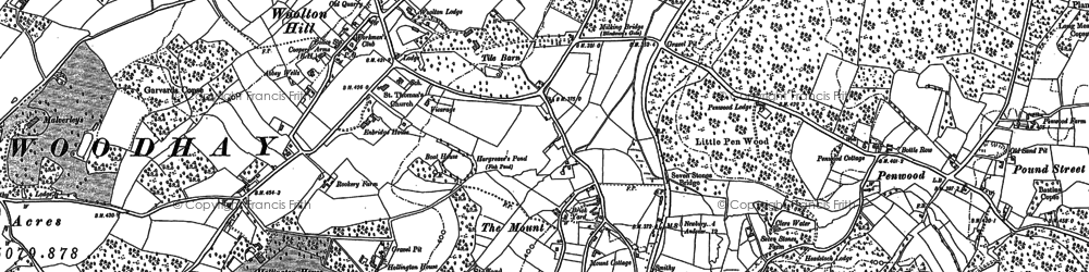 Old map of The Mount in 1909