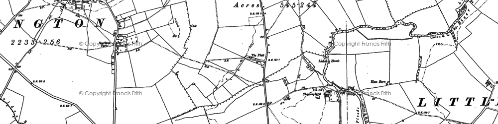 Old map of The Platt in 1897