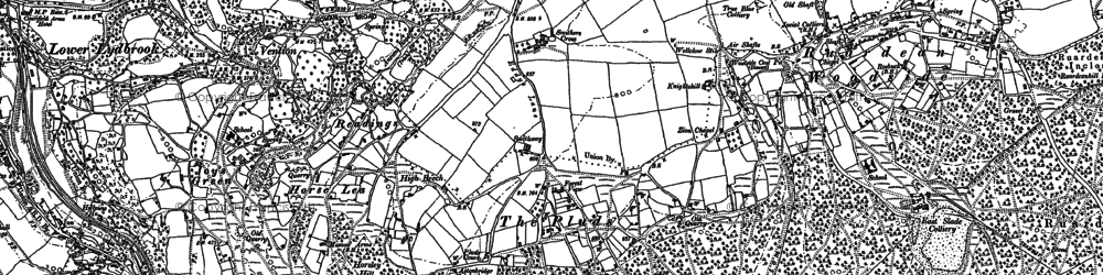 Old map of The Pludds in 1901