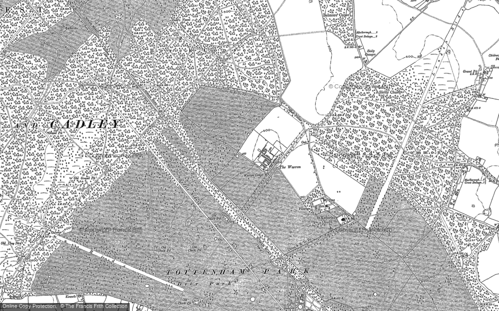 Old Map of The Warren, 1899 - 1909 in 1899