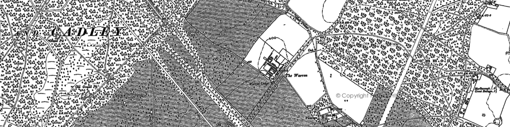 Old map of The Warren in 1899