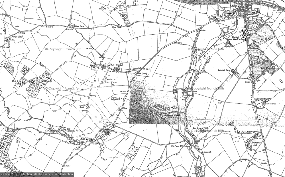 Old Map of The Wyke, 1881 - 1882 in 1881