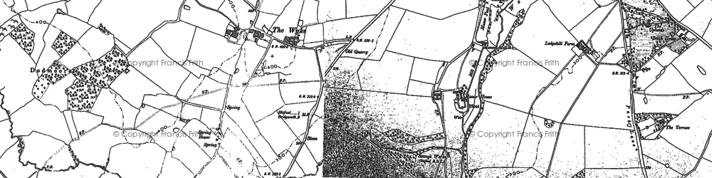 Old map of The Wyke in 1881