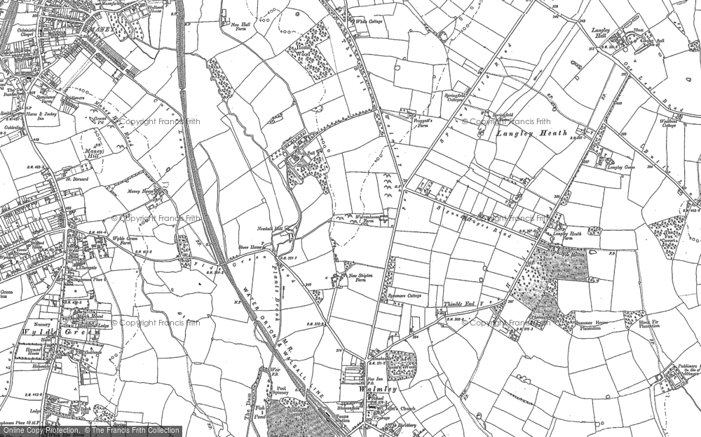 Old Map of Historic Map covering Walmley in 1902