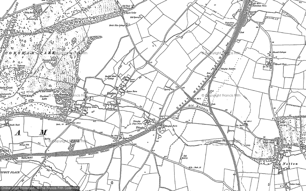 Old Map of Thingley, 1899 - 1919 in 1899