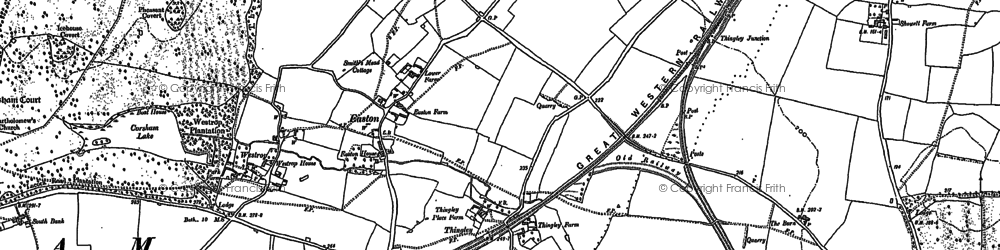 Old map of Thingley in 1899