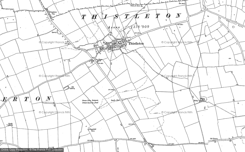 Old Map of Thistleton, 1902 - 1903 in 1902