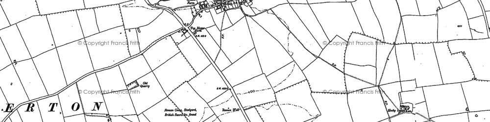 Old map of Thistleton in 1902