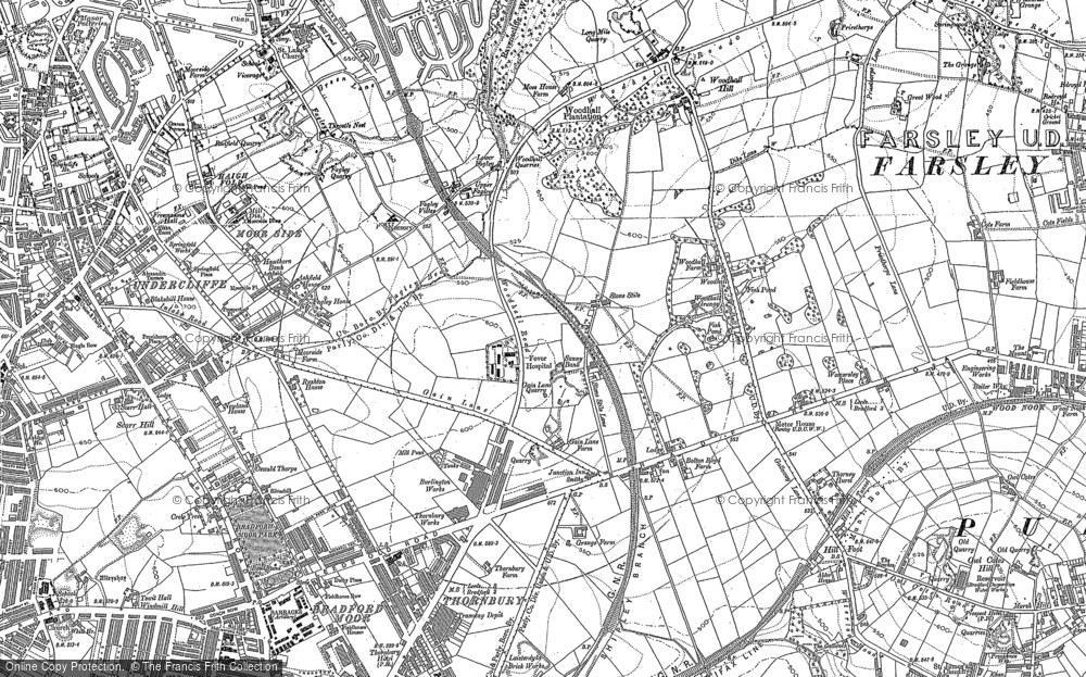 Old Map of Thornbury, 1890 - 1892 in 1890