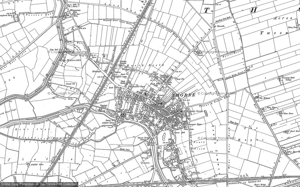 Old Map of Thorne, 1904 in 1904