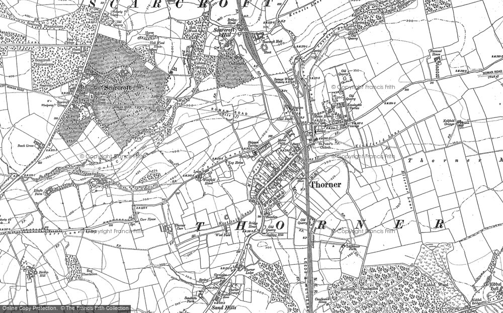 Old Map of Thorner, 1891 - 1892 in 1891