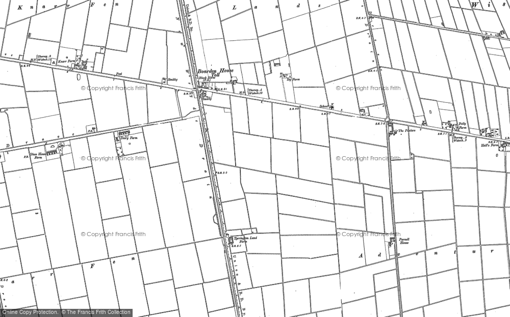 Old Map of Thorney Toll, 1886 in 1886