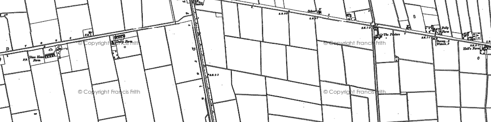 Old map of Thorney Toll in 1886