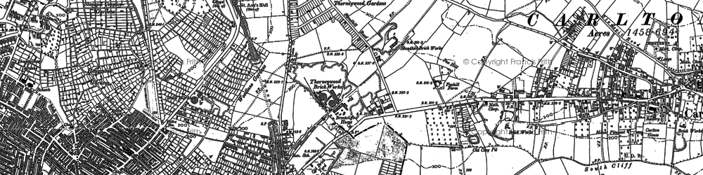 Old map of St Ann's in 1881