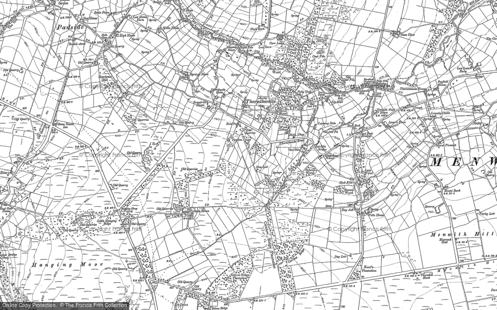 Old Map of Thornthwaite, 1907 in 1907
