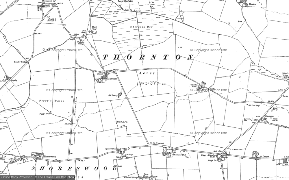 Old Map of Thornton, 1897 in 1897