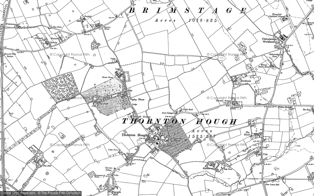 Old Map of Thornton Hough, 1897 - 1898 in 1897