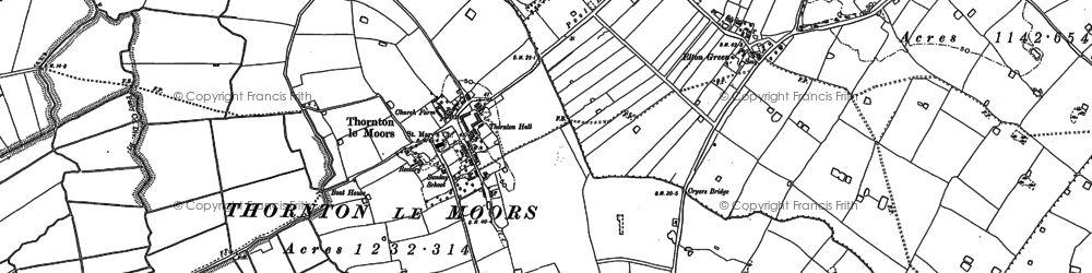 Old map of Thornton-le-Moors in 1897