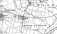 Old Map of Thorpe Langton, 1885 - 1902