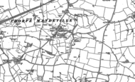Old Map of Thorpe Mandeville, 1899 - 1900