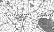 Old Map of Thorpe Morieux, 1884