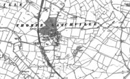 Old Map of Thorpe Satchville, 1884 - 1902