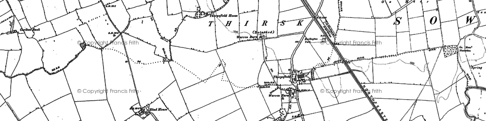 Old map of Thorpefield in 1890