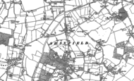 Old Map of Three Mile Cross, 1898 - 1910
