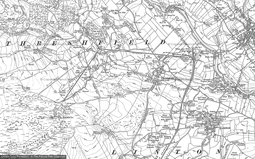 Old Map of Threshfield, 1907 in 1907