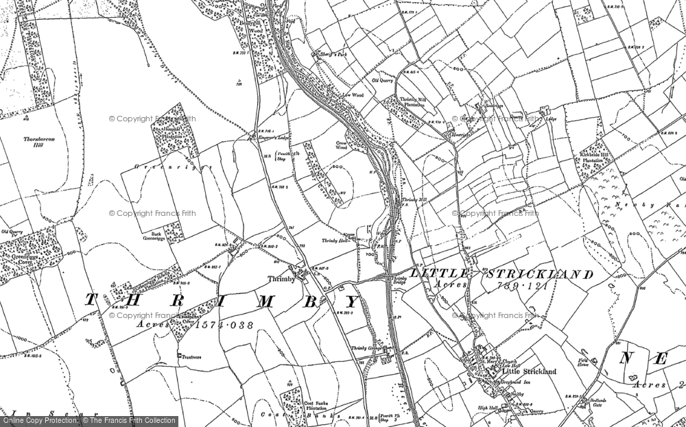 Old Map of Thrimby, 1897 in 1897