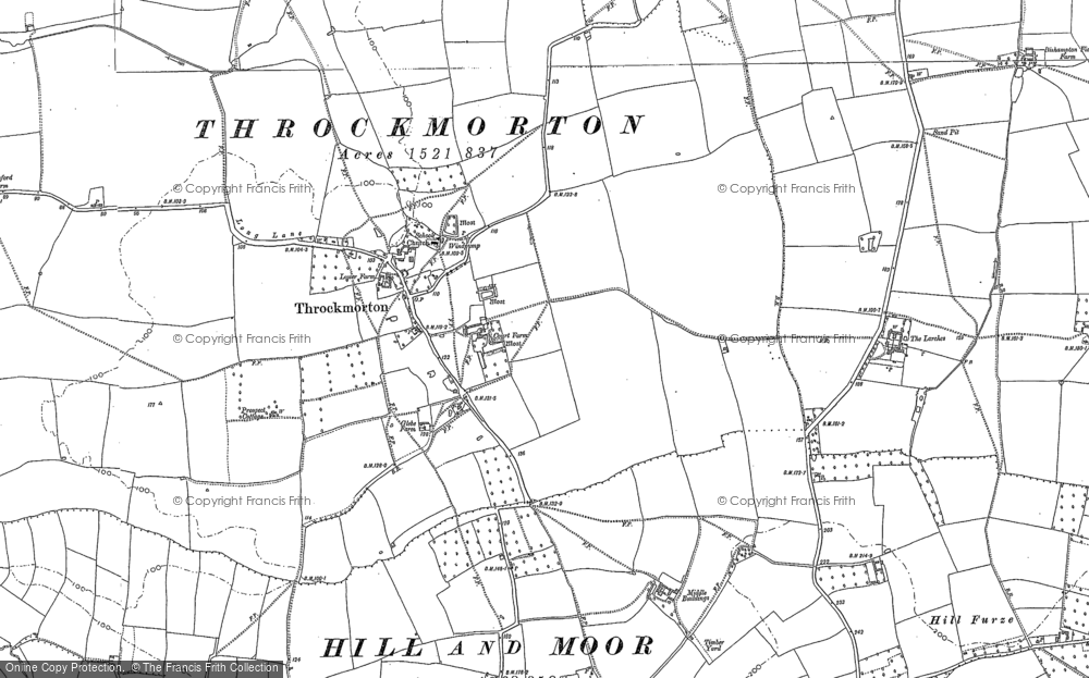 Old Map of Throckmorton, 1884 - 1903 in 1884