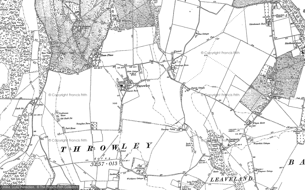 Old Map of Historic Map covering Hockley in 1896