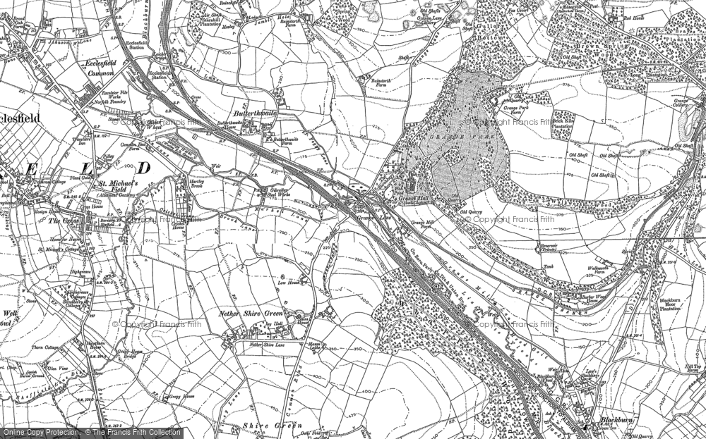 Old Map of Thundercliffe Grange, 1890 - 1891 in 1890