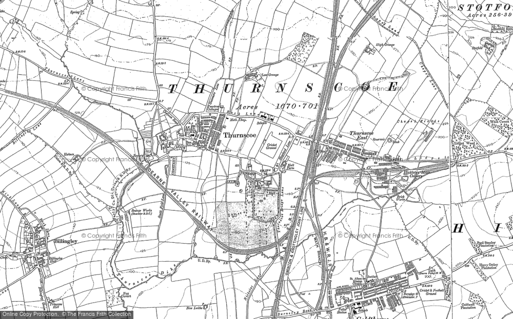 Old Map of Thurnscoe, 1890 - 1891 in 1890