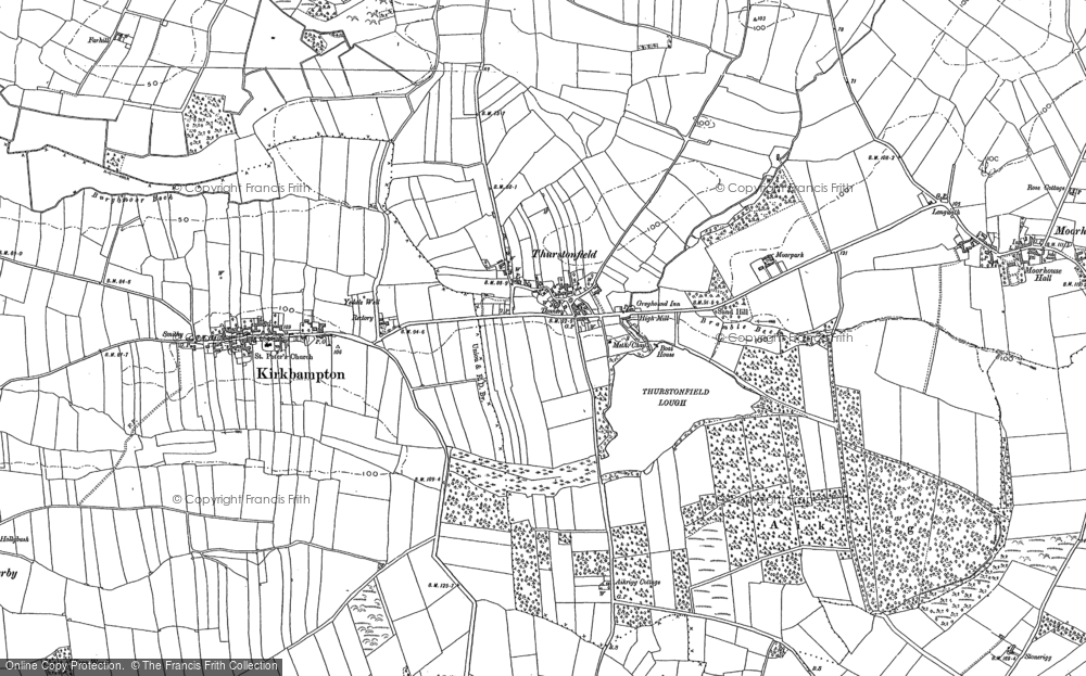 Old Map of Historic Map covering Burgh Moor Ho in 1899