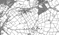 Old Map of Tiddington, 1885 - 1886