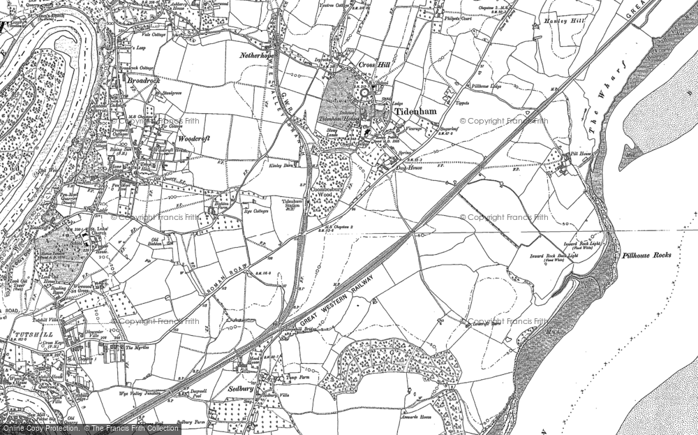 Old Map of Tidenham, 1900 - 1901 in 1900